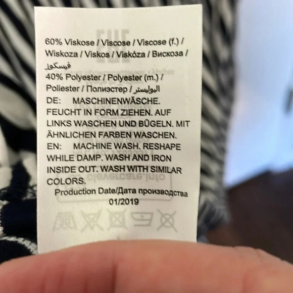 Selection by Ulla Popken NWT midi knit stripped 3/4 sleeve dress size 16/18 - Picture 7 of 7